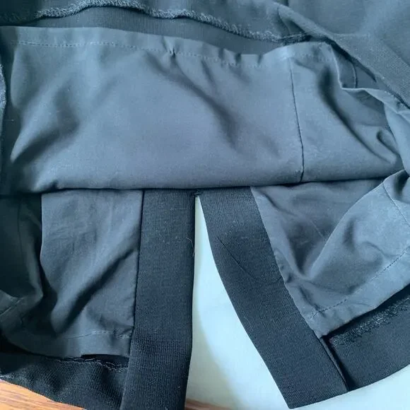 Tahari ASL sleeveless sheath midi dress black crepe fully lined back zip size 10 - Picture 3 of 8